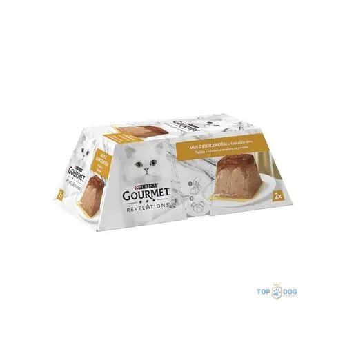 GOURMET Revelations pástétom csirkével és szósszal nedves macskaeledel 2x57gr