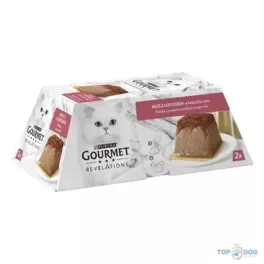   GOURMET Revelations pastétom lazaccal és szósszal nedves macskaeledel 2x57gr