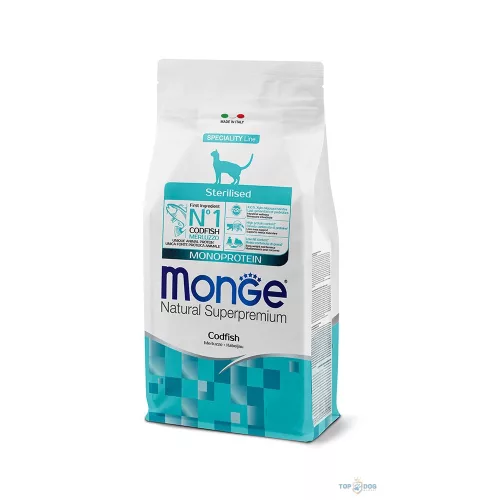 Monge Cat 1,5kg Steril Tőkehal Monoprotein