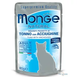 Monge Cat 80gr Pouch Tonhal Szardella zselében
