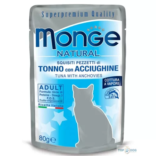 Monge Cat 80gr Pouch Tonhal Szardella zselében