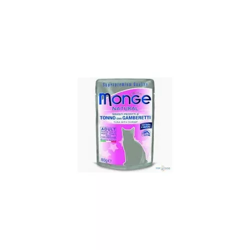 Monge Cat 80gr Pouch Tonhal Garnéla zselében