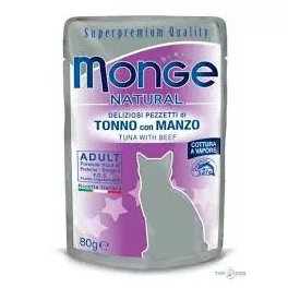 Monge Cat 80gr Pouch Tonhal Marha zselében
