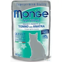 Monge Cat 80gr Pouch Tonhal Kacsa zselében