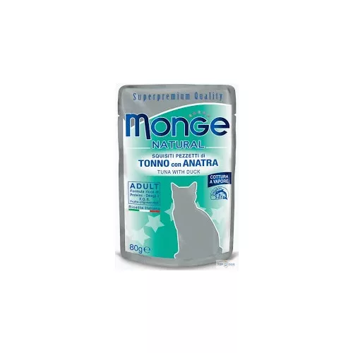 Monge Cat 80gr Pouch Tonhal Kacsa zselében