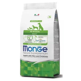   MONGE DOG 2,5 KG Nyúl, Rizs & Burgonya - Monoprotein All Breeds Adult  SPECIALITY LINE