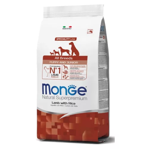 Monge Dog 12 kg Puppy All Breeds Bárány & rizs Speciality Line