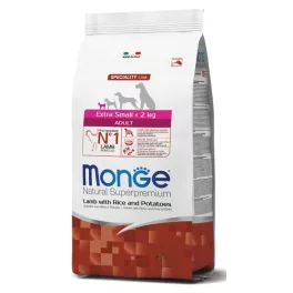  Monge Dog 2,5 kg Extra Small Bárány, rizs & burgonya - Adult Speciality Line 