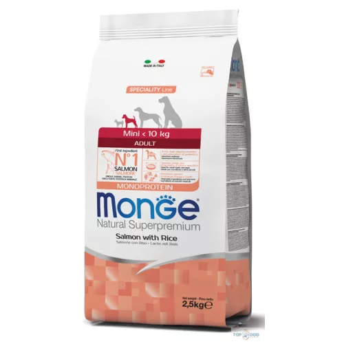  Monge Mini Adult salmon & rice 7,5 kg