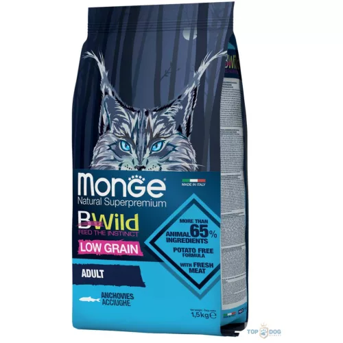 Monge BWild LG Cat 1,5 kg Szardella
