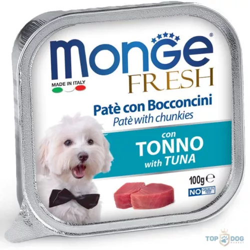 Monge Dog 100gr Fresh Pate&Chunk Tonhal