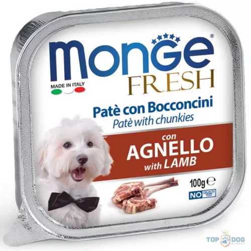 Monge Dog 100gr Fresh Pate&Chunk Bárány