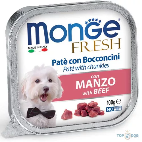 Monge Dog 100gr Fresh Pate&Chunk Marha