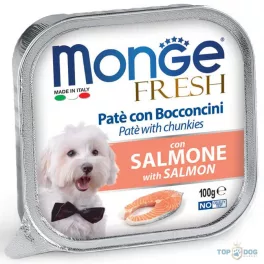 Monge Dog 100gr Fresh Pate&Chunk Lazac