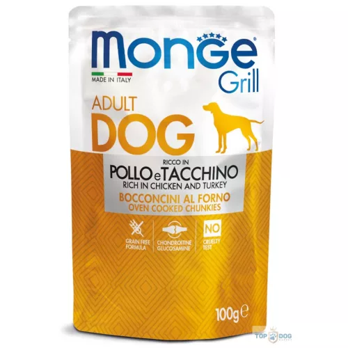 Monge Grill Dog 100gr Csirke Pulyka