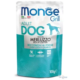 Monge Grill Dog 100g Tőkehal