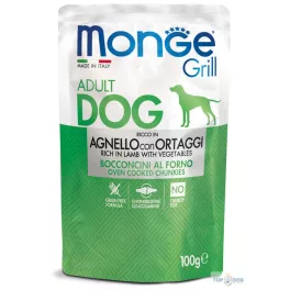 Monge Grill Dog 100g Bárány zöldség