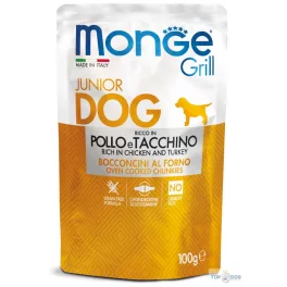 Monge Grill Dog 100gr Puppy csirke-pulyka