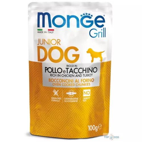 Monge Grill Dog 100gr Puppy csirke-pulyka