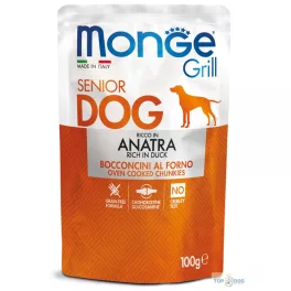Monge Grill Dog 100g Senior Kacsa