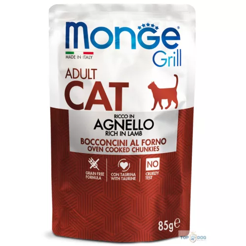 Monge Cat 85gr Grill Pouch Bárány