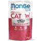 Monge Cat 85gr Grill Pouch Steril Borjú