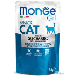 Monge Cat 85gr Grill Pouch Senior Makréla