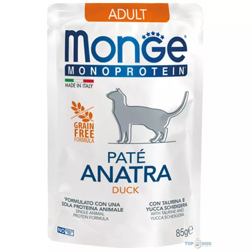 Monge Cat 85gr Paté Kacsa Monoprotein