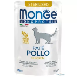 Monge Cat 85gr Paté Steril Csirke Monoprotein