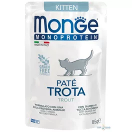 Monge Cat 85gr Paté Kitten pisztráng Monoprotein