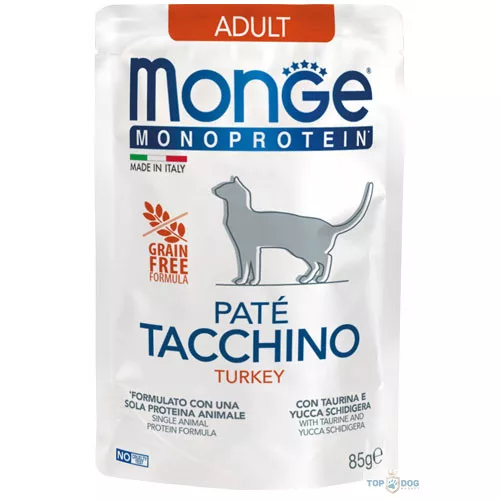 Monge Cat 85gr Paté Pulyka Monoprotein