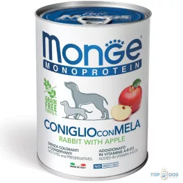 Monge Dog 400gr Monoprotein Nyúl-Alma