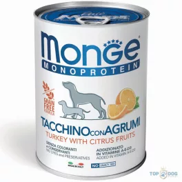 Monge Dog 400gr Monoprotein Pulyka-Citrus