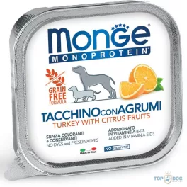 Monge Dog 150g MONOP. Fruits pulyka-citrus