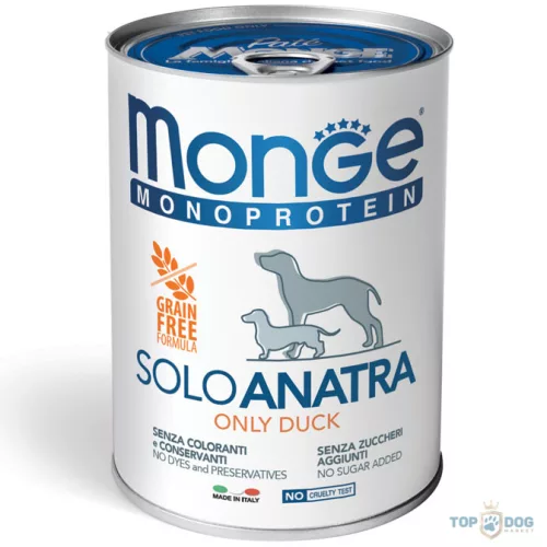 Monge Dog 400gr Monoprotein kacsa