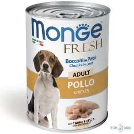 Monge Dog 400gr Fresh Chunk in Loaf Csirke