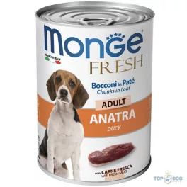Monge Dog 400gr Fresh Chunk in Loaf Kacsa