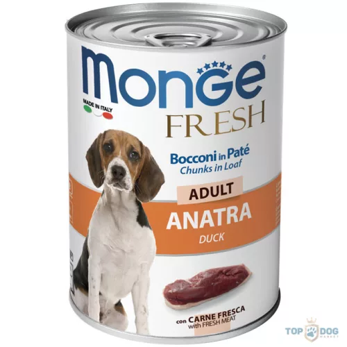 Monge Dog 400gr Fresh Chunk in Loaf Kacsa