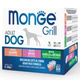 Monge Grill 12x100g Lazac sertés bárány