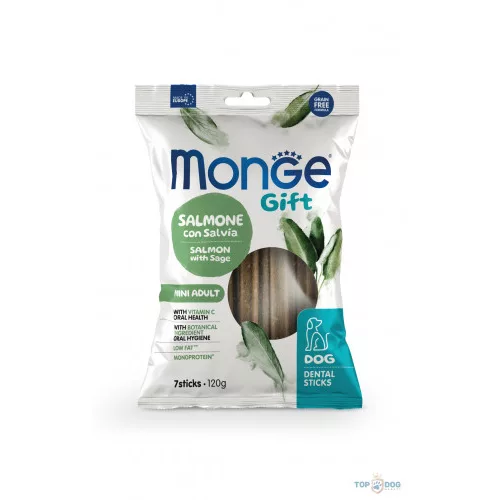 Monge Gift Dental 120gr Mini Lazac zsálya7db/120gr