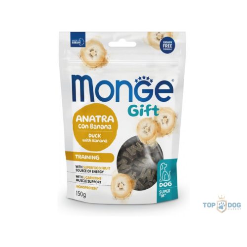 Monge Dog SUPER M Kacsa-banán Tréning  jutalomfalat 150gr
