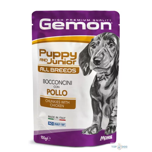Gemon Dog 100gr Puppy-Junior csirke
