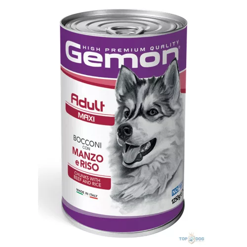 Gemon Dog 1250g Maxi Marha és Rizs
