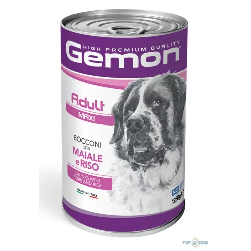 Gemon Dog 1250g Maxi Sertés és Rizs