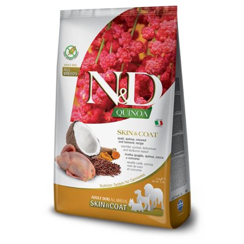 N&D Quinoa Dog Skin&Coat Fürj 2,5kg