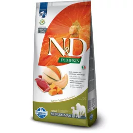  N&D Pumpkin Dog kacsa&sütőtök,sárgadinnye adult medium&maxi 12kg