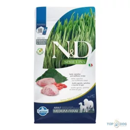 N&D Spirulina Dog bárány adult medium/maxi 2kg