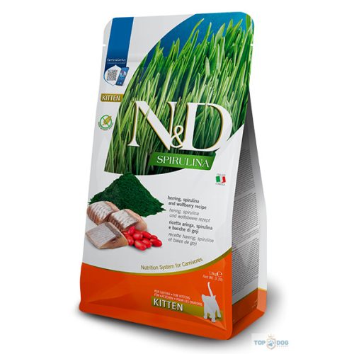 N&D Cat KITTEN Spirulina hering 1,5kg