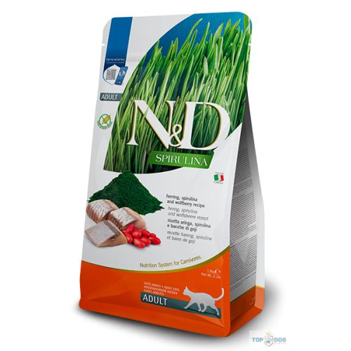N&D Cat Spirulina  Adult hering 1,5kg