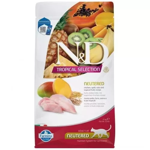 N&D Tropical Selection Adult Neutered chicken 5 kg